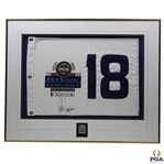 Lee Trevino Signed 1994 PGA Senior Championship Flag & Money Clip Display - Framed