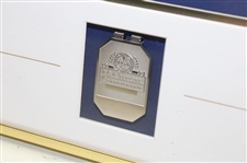 Lee Trevino Signed 1994 PGA Senior Championship Flag & Money Clip Display - Framed