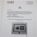 Lee Trevino Signed 1994 PGA Senior Championship Flag & Money Clip Display - Framed