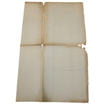 1902 Evening Times Golf Tournament at Musselburgh Competition Bracket Sheet