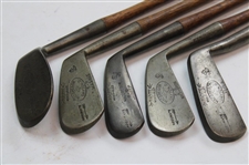 Macgregor Dayton, OH Radite Accurate Clubs - Mashie, Mid-Iron, Niblick, Jigger & Putter