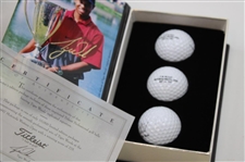 Tiger Woods 1996-1997 Titleist Ltd Ed Commemorative Boxes w/Logo Balls - First 7 Wins- All Have COA
