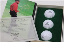 Tiger Woods 1996-1997 Titleist Ltd Ed Commemorative Boxes w/Logo Balls - First 7 Wins- All Have COA