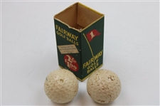 Fairway Golf Balls by US Rubber Company Dozen Box w/Sleeve & 2 GB's