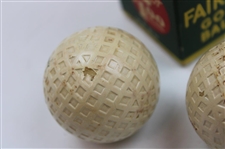 Fairway Golf Balls by US Rubber Company Dozen Box w/Sleeve & 2 GB's