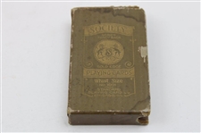 c1920's Society Golf Belle Fancy Back Gold Edge Playing Cards with Box