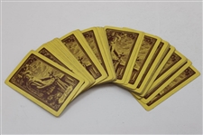 c1920's Society Golf Belle Fancy Back Gold Edge Playing Cards with Box