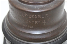 1913 Sleepy Hollow Country Club Golfer Statue Champion Trophy