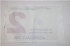 John Daly Signed 2 Time Major Winner Flag - Daly Collection JSA ALOA
