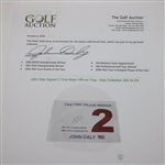 John Daly Signed 2 Time Major Winner Flag - Daly Collection JSA ALOA