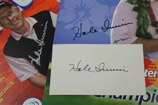 Hale Irwin's Signed Wheaties Box, 2008 Hualalai Resort Poster & 3x5 Index Card JSA ALOA