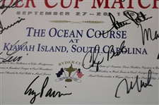 Hale Irwin's Signed 1991 Ryder Cup Team USA at Kiawah Island Posters JSA ALOA