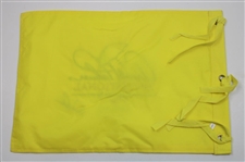 Arnold Palmer Signed Arnold Palmer Invitational Yellow Embroidered Flag JSA ALOA