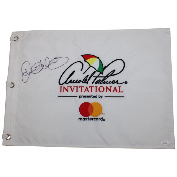 Rory McIlroy Signed Arnold Palmer Invitational White Embroidered Flag JSA #ZZ17017