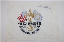 Graeme McDowell Signed 2010 Ryder Cup at Celtic Manor Embroidered Flag JSA #AX87944
