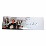 Gary Player Signed Grand Slam Trophy Panoramic  36 1/4x12 Collage JSA ALOA
