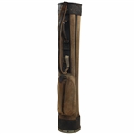 Vintage Black Leather & Canvas Stove Pipe 81 Golf Bag