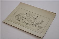 Early 1930's Ridgewood Golf Course Cleveland, OH. Drainage Plan - Wendell Miller Collection