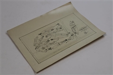 Early 1930's Ridgewood Golf Course Cleveland, OH. Drainage Plan - Wendell Miller Collection