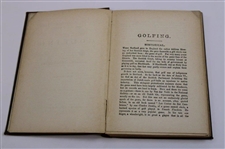 1898 'Golfing' By Hutchinson Book