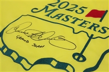 Rory McIlroy Signed 2025 Masters Embroidered Flag with 'Grand Slam' JSA #YY0768