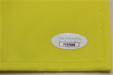 Rory McIlroy Signed 2025 Masters Embroidered Flag with 'Grand Slam' JSA #YY0768
