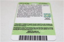 Rory McIlroy Signed 2025 Masters Berckmans Place Thursday Badge #H01436 JSA ALOA