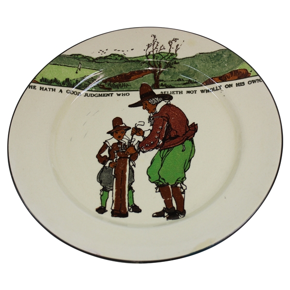 Royal Doulton He Hath A Good Judgment Who Relieth Not Wholly On His Own Ceramic Plate