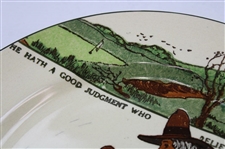 Royal Doulton 'He Hath A Good Judgment Who Relieth Not Wholly On His Own' Ceramic Plate