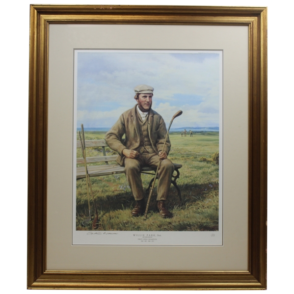 Willie Park Sr. Open Champion LTD ED Print by Arthur Weaver - Framed