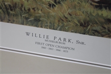 Willie Park Sr. Open Champion LTD ED Print by Arthur Weaver - Framed