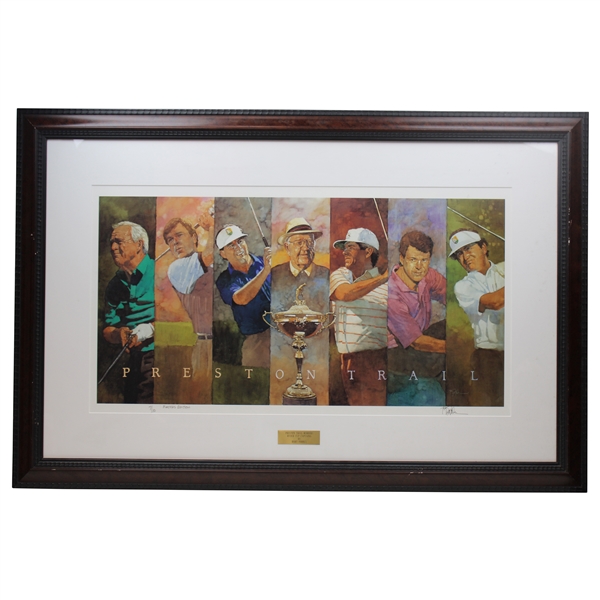 Preston Trail Ryder Cup Captains Players Edition Print #7/10 By Bart Forbes - Framed