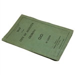 1934 City of Augusta, Ga. with ANGC Fold Out Large Sewer Map in Booklet