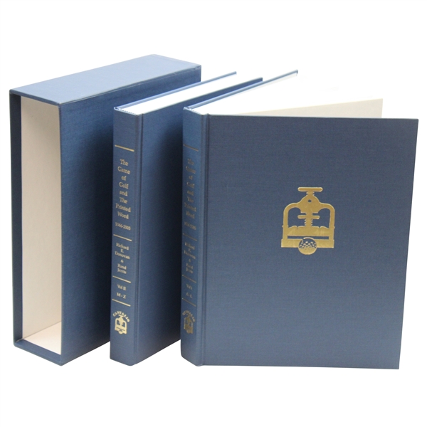 The Game of Golf & Printed Word 1566-2005 Vol I & II Deluxe Books in Slipcase by Donovan & Jerris