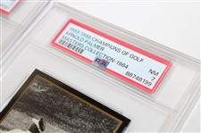 1993 Arnold Palmer '1958', '1960' & '1964' GSV Masters Golf Cards - PSA