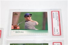 Sergio Garcia & David Duval 2001 Upper Deck Rookie Cards w/Daly & Leonard PSA 9's