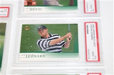 Sergio Garcia & David Duval 2001 Upper Deck Rookie Cards w/Daly & Leonard PSA 9's