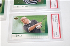 Sergio Garcia & David Duval 2001 Upper Deck Rookie Cards w/Daly & Leonard PSA 9's