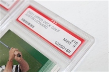 Sergio Garcia & David Duval 2001 Upper Deck Rookie Cards w/Daly & Leonard PSA 9's