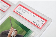 Sergio Garcia & David Duval 2001 Upper Deck Rookie Cards w/Daly & Leonard PSA 9's