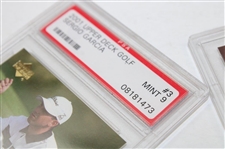 Sergio Garcia & David Duval 2001 Upper Deck Rookie Cards w/Daly & Leonard PSA 9's