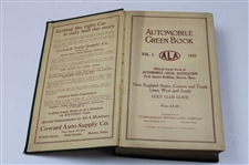 1925 'Automobile Vol. 1 ALA Green Book & Golf Club Guide' Book w/Large Foldout Map