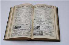 1925 'Automobile Vol. 1 ALA Green Book & Golf Club Guide' Book w/Large Foldout Map