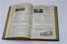 1925 'Automobile Vol. 1 ALA Green Book & Golf Club Guide' Book w/Large Foldout Map
