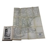 1925 'Automobile Vol. 1 ALA Green Book & Golf Club Guide' Book w/Large Foldout Map