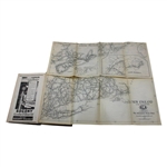 1925 'Automobile Vol. 1 ALA Green Book & Golf Club Guide' Book w/Large Foldout Map