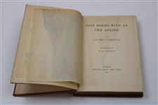 1895 'Half Hours With An Old Golfer' Book by Calamo Currente