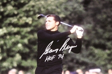Gary Player Signed Post Swing 16x20 Photo w/'HOF 74' JSA ALOA