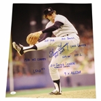 MLB HOF Pitcher Goose Gossage Signed Accolades 16x20 Stats Photo JSA #CE33677
