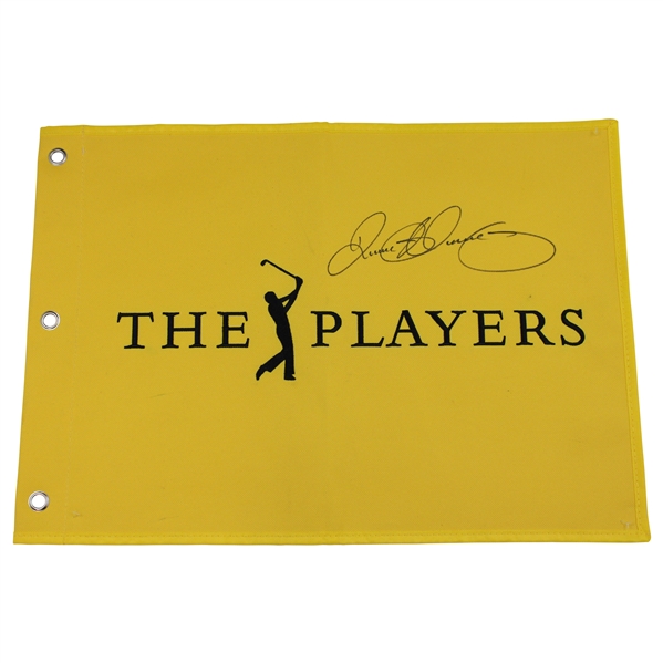 Rory McIlroy Signed The Players Championship Embroidered Yellow Flag JSA ALOA